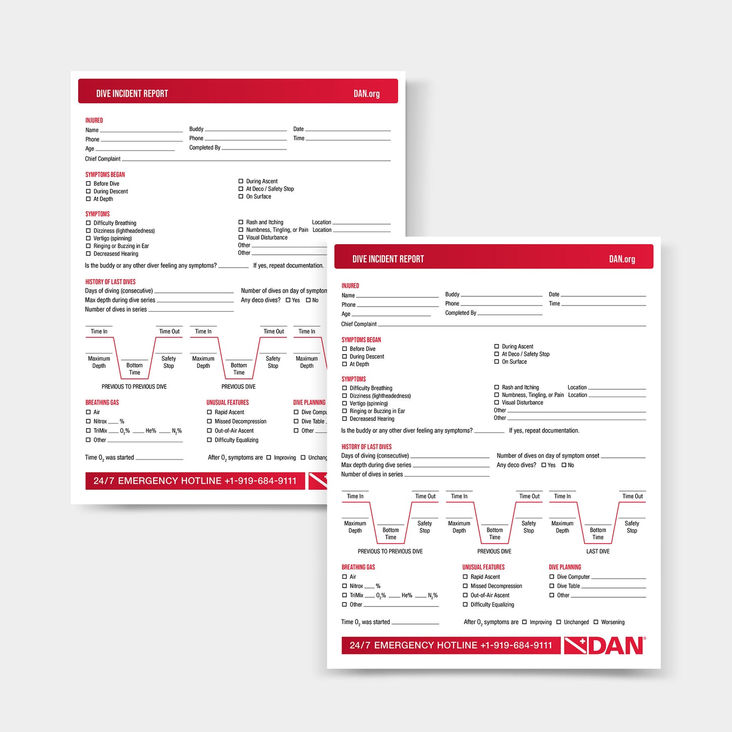Dive Incident Report Slate - Complimentary