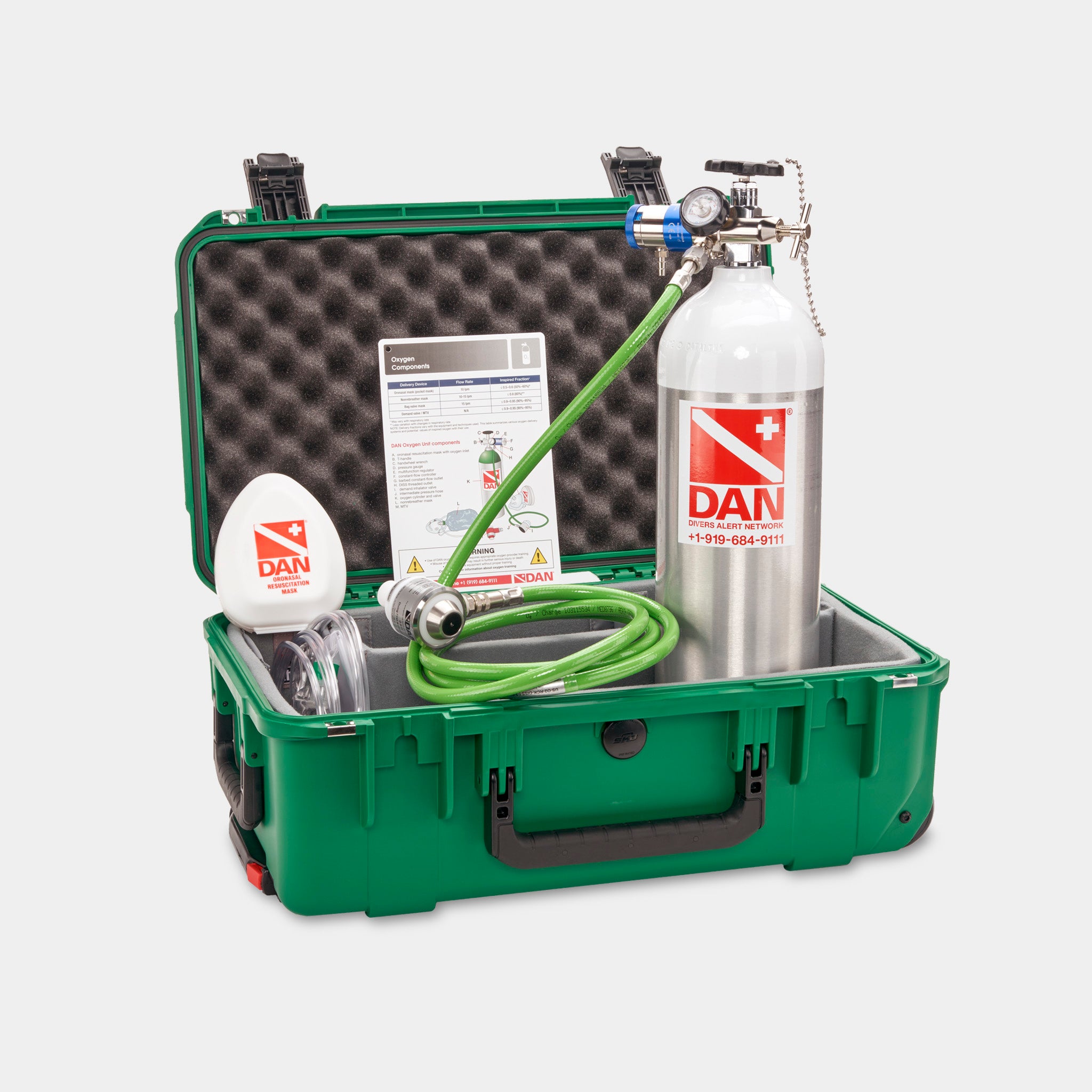 Spec Pack Rescue Specifications Rescue Pack Extended Care Plus (White Cylinder, MTV) – Divers Alert Network