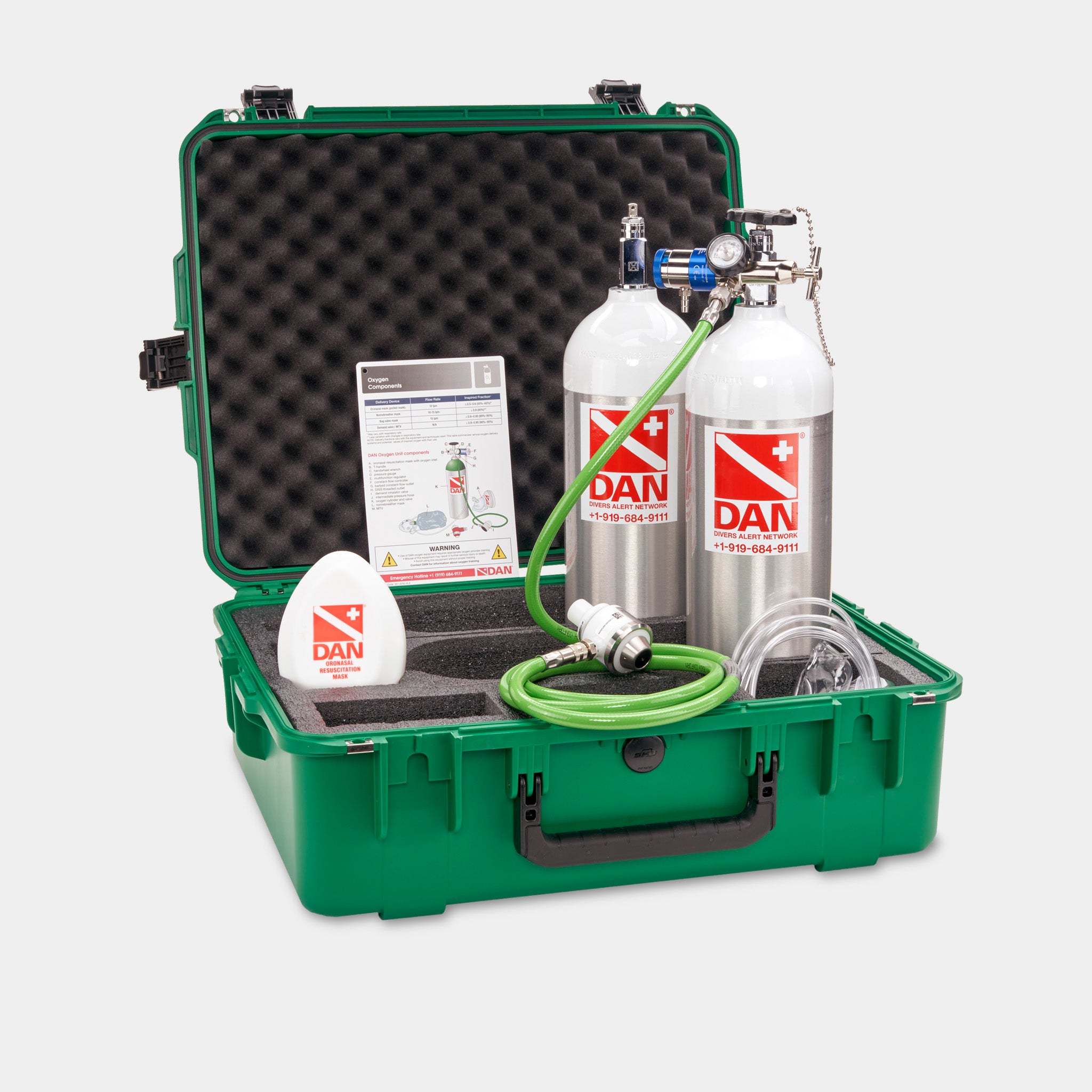 Dual Rescue Pack Extended Care (White Cylinder, MTV) – Divers