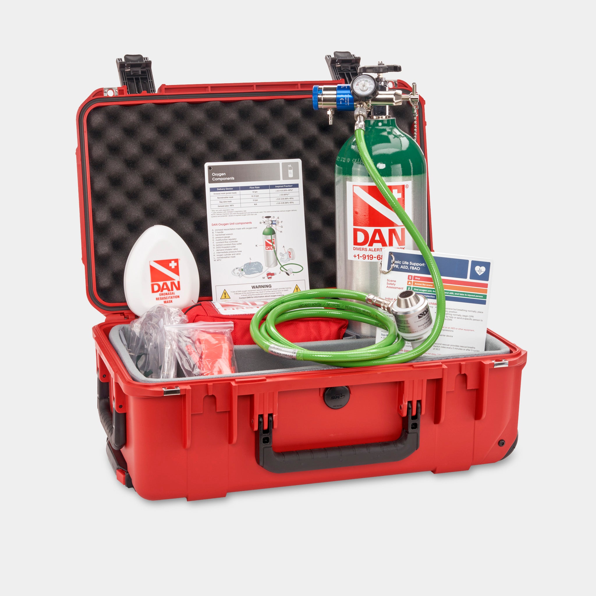 DAN Rescue Ext. Care PLUS w/FA Kit & MTV-100 – Divers Alert Network