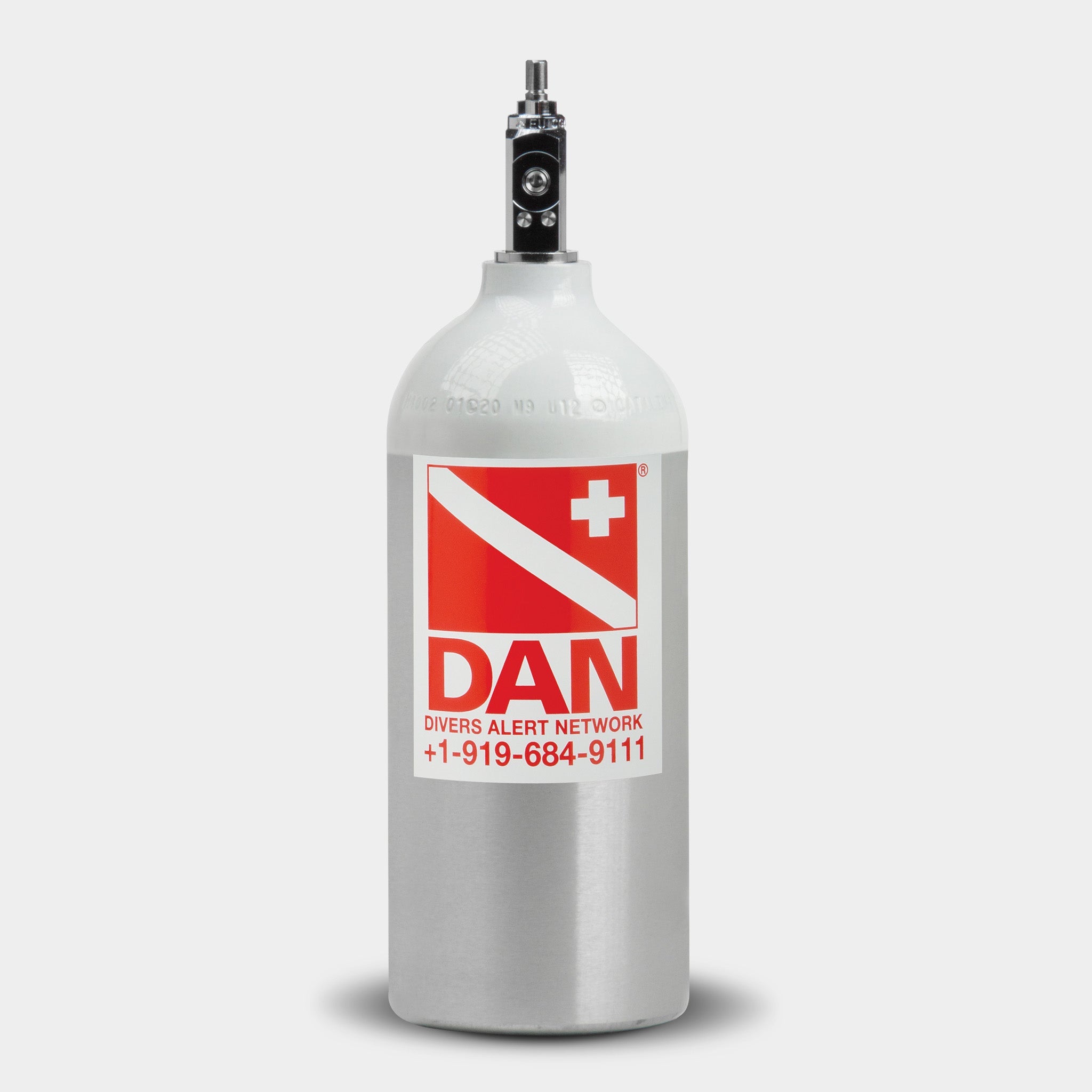 M9 Oxygen Cylinder - White shoulder – Divers Alert Network
