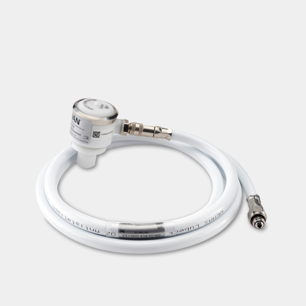 Demand Valve w/QC white 6ft hose