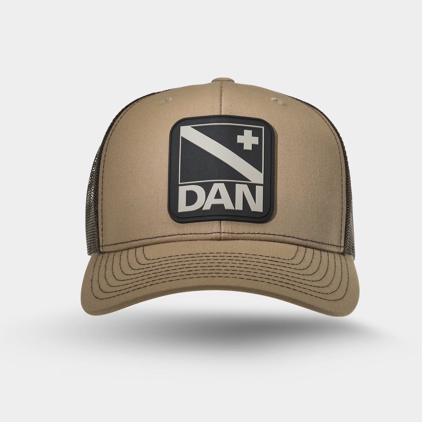 DAN Trucker Hat (Khaki/Brown)