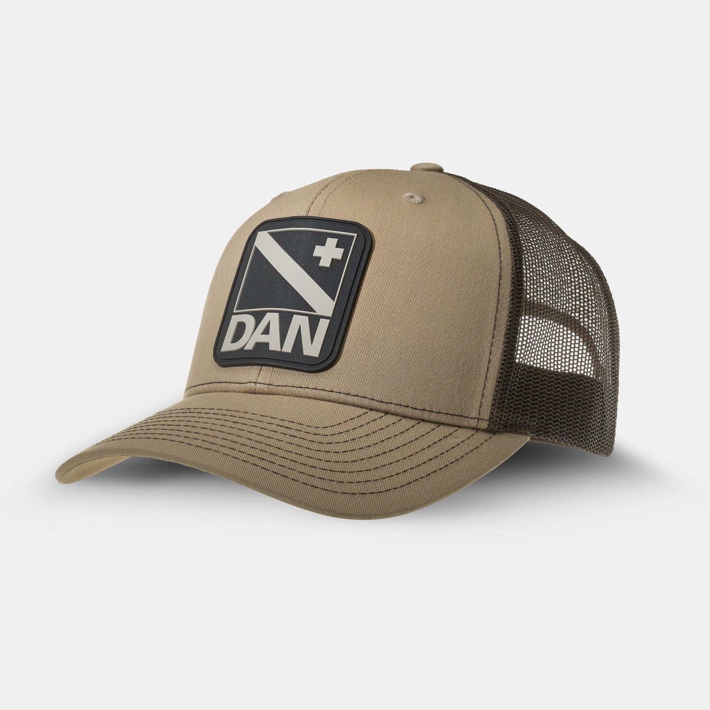 DAN Trucker Hat (Khaki/Brown)
